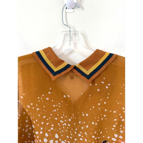 CAbi Sleeveless Collar Blouse Tan Size Small - Picture 5 of 7